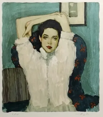 malcolm t. liepke girl in white blouse 1996